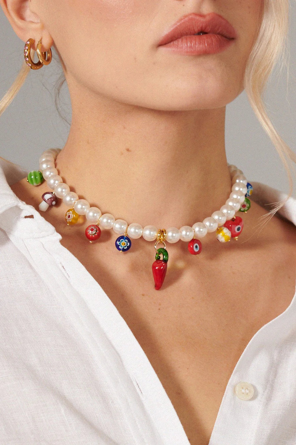 Lev Nechlace with Charms