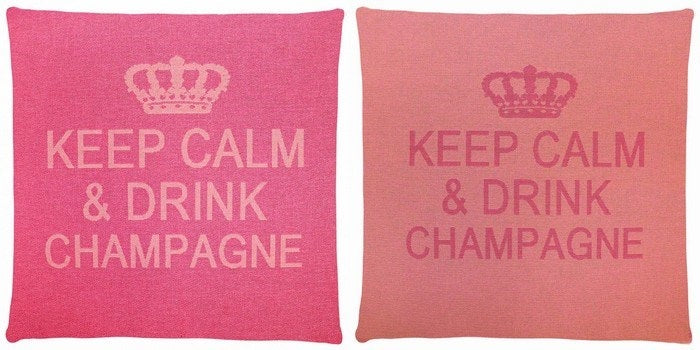 Keep Calm and Drink Champagne Cushions
