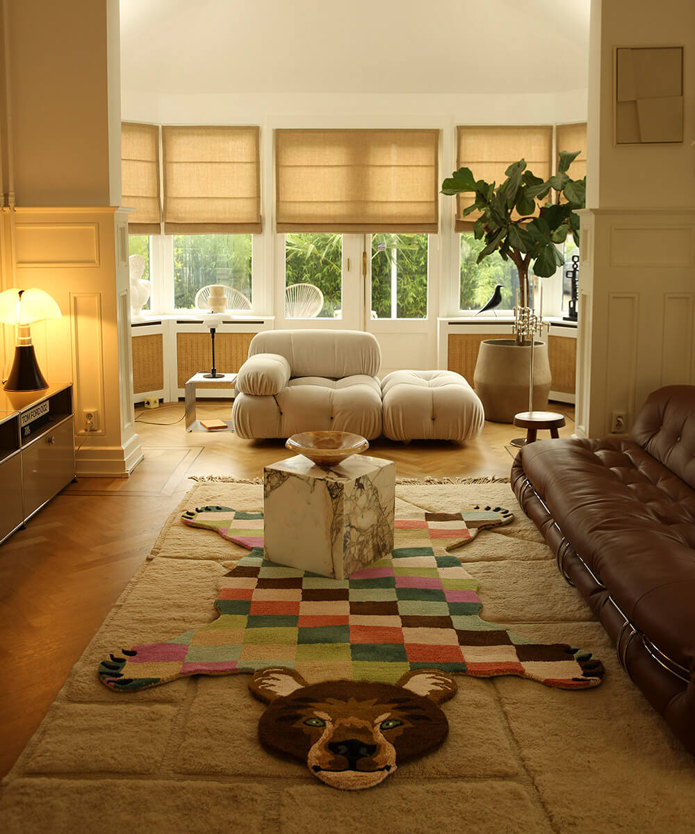 Hand-Tufted Archie Check Beat Rug