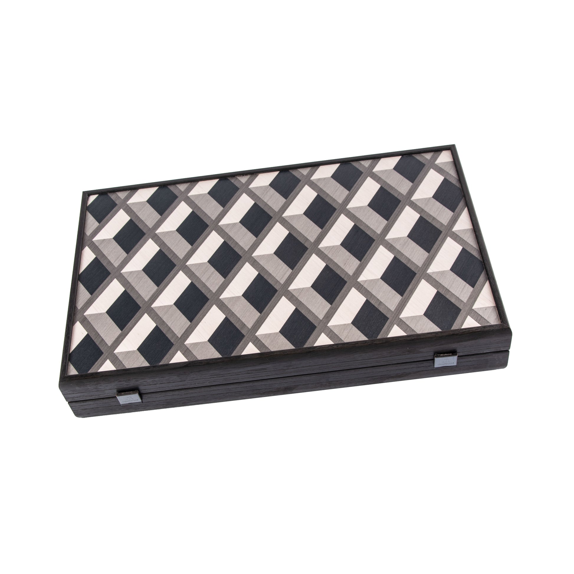 Premium Handcrafted Grid Wood Illusion Backgammon