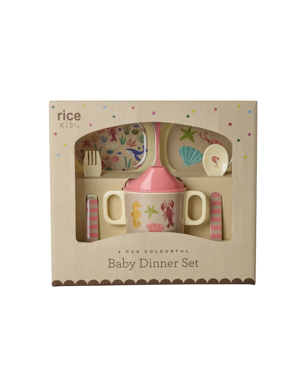 Rice Ocean Melamine Dinner Set