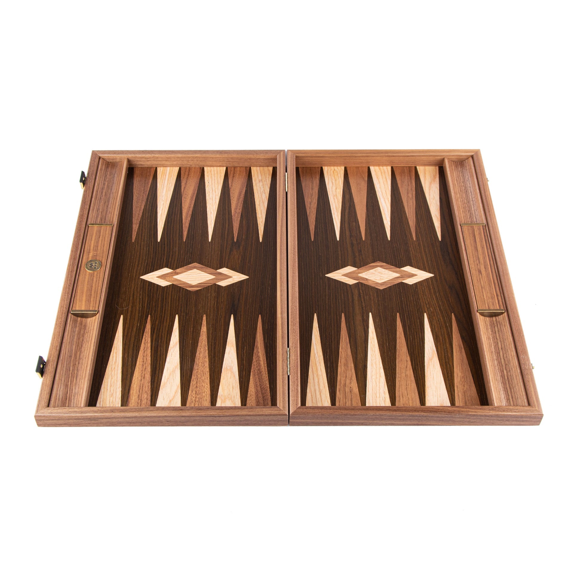 Premium Handcrafted Walnut Natural Tree Trunk Backgammon
