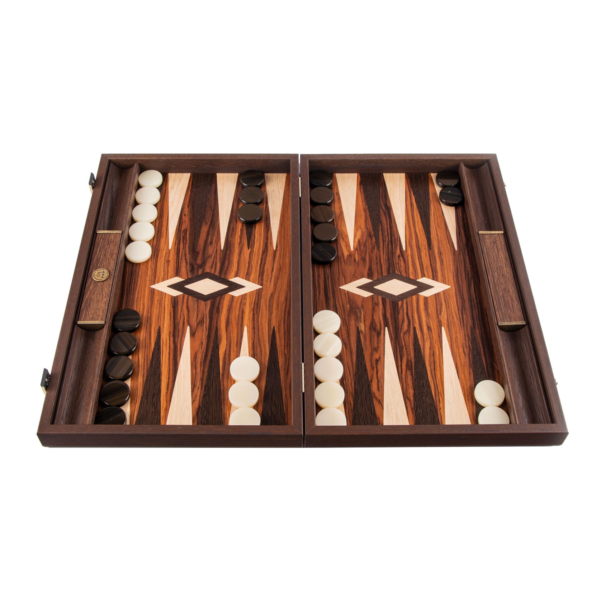 Premium Handcrafted Palisander Crown Cut Backgammon