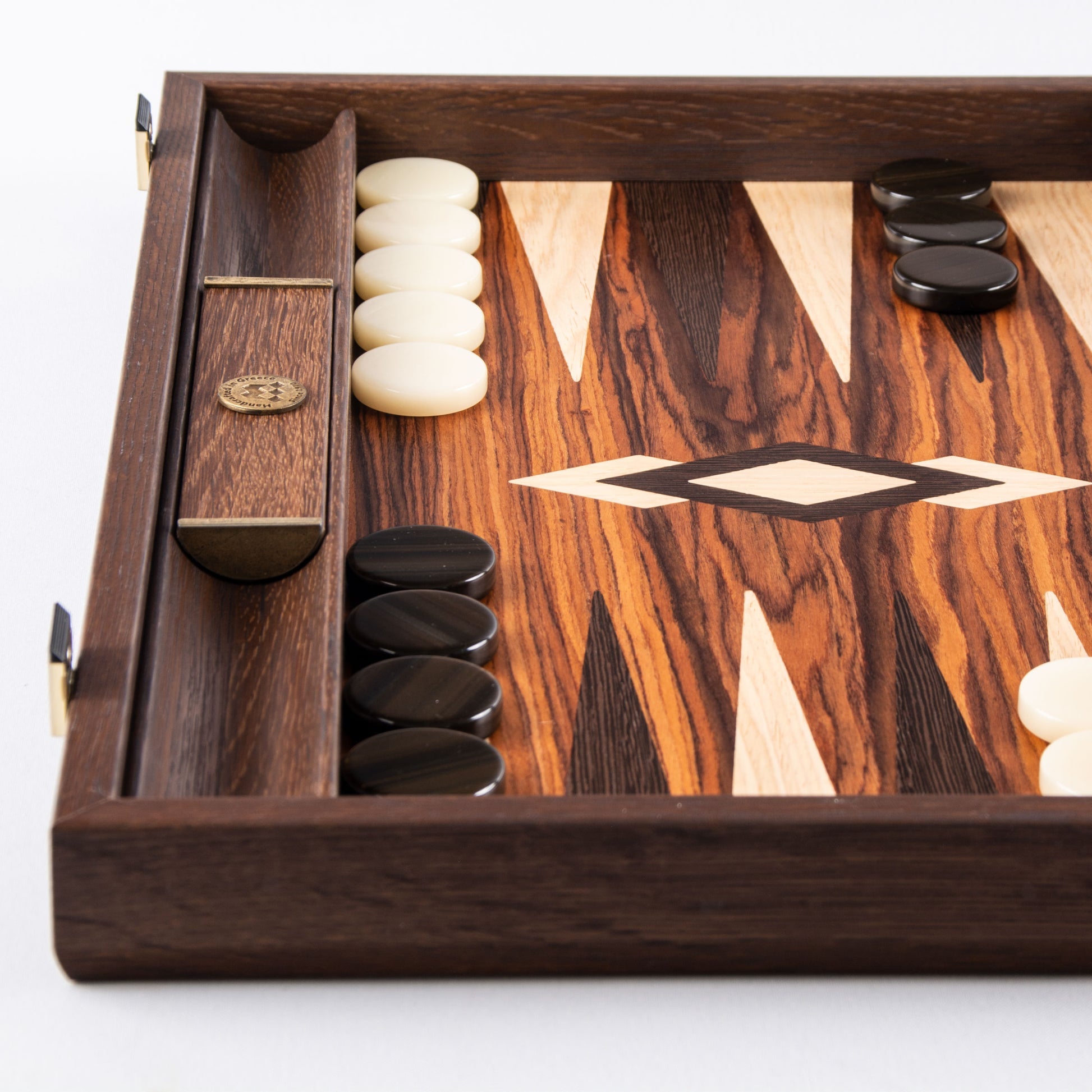 Premium Handcrafted Palisander Crown Cut Backgammon