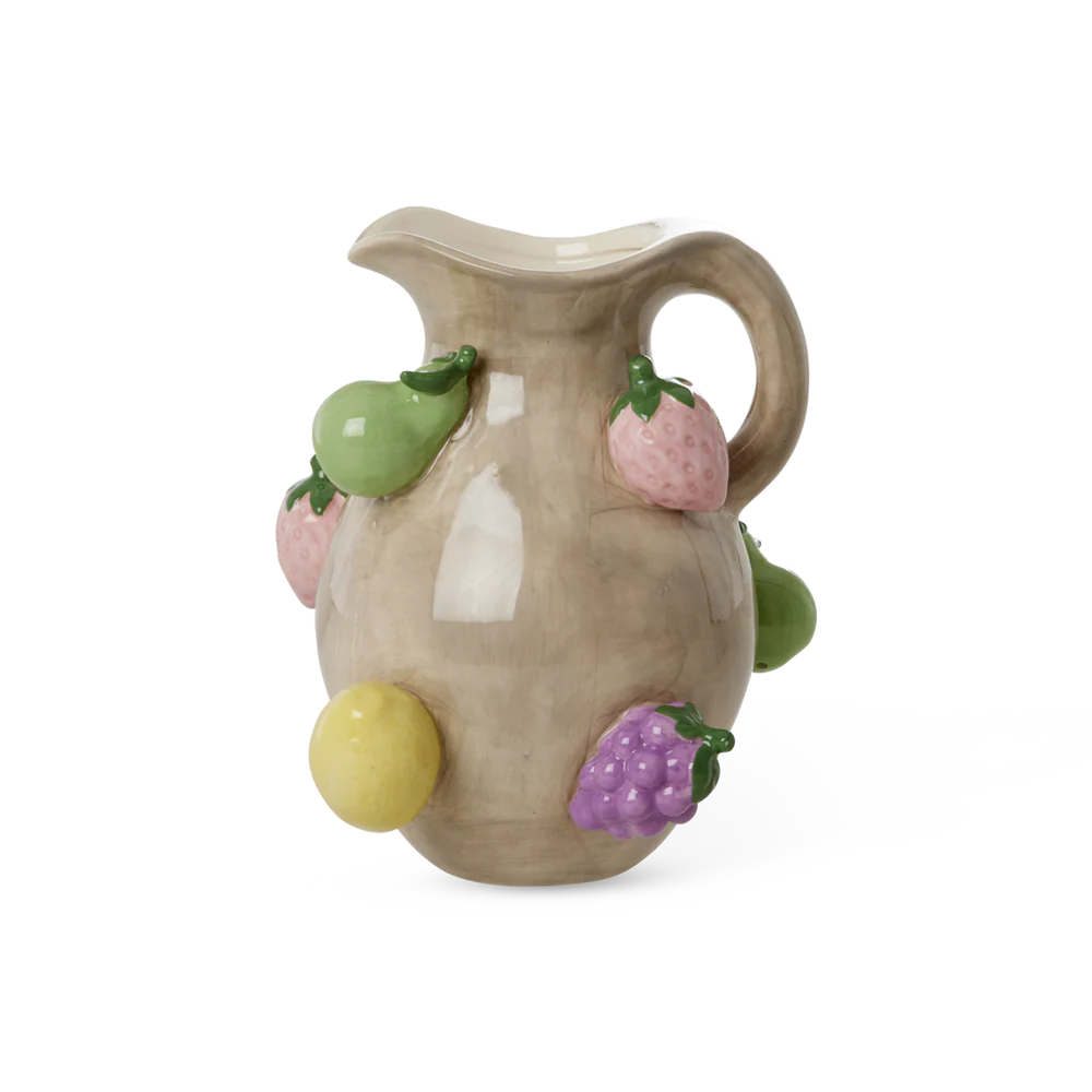 Ceramic Jug Fruit Design