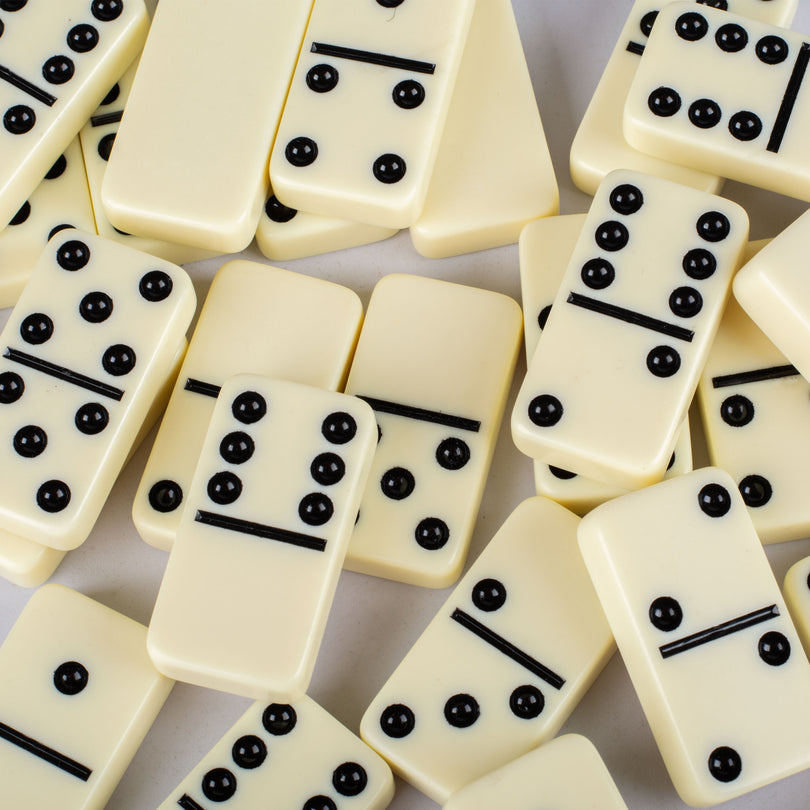 Luxury Domino Set in Wooden Case with California Walnut Burl