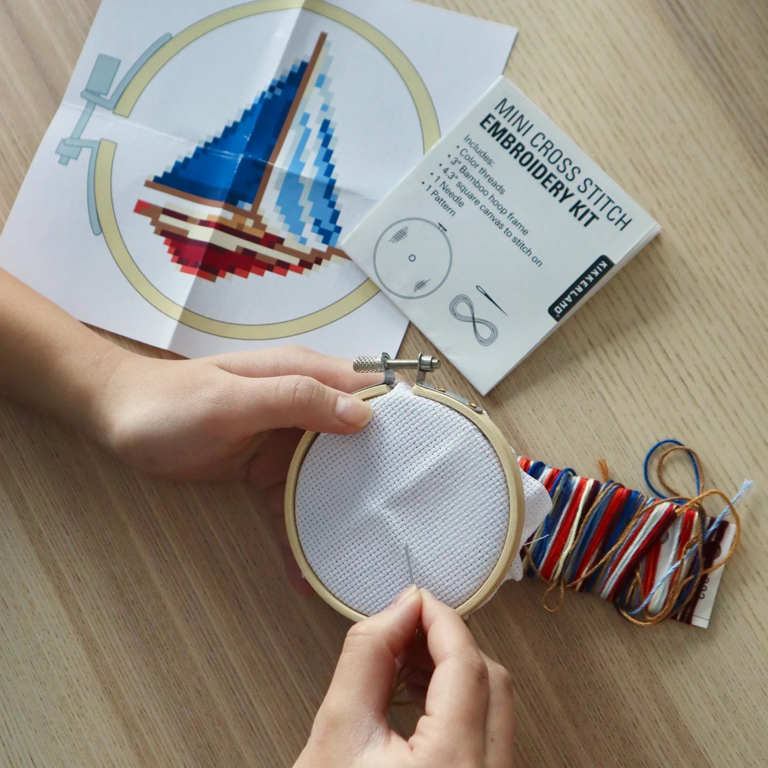 Mini Cross Stitch Embroidery Kit