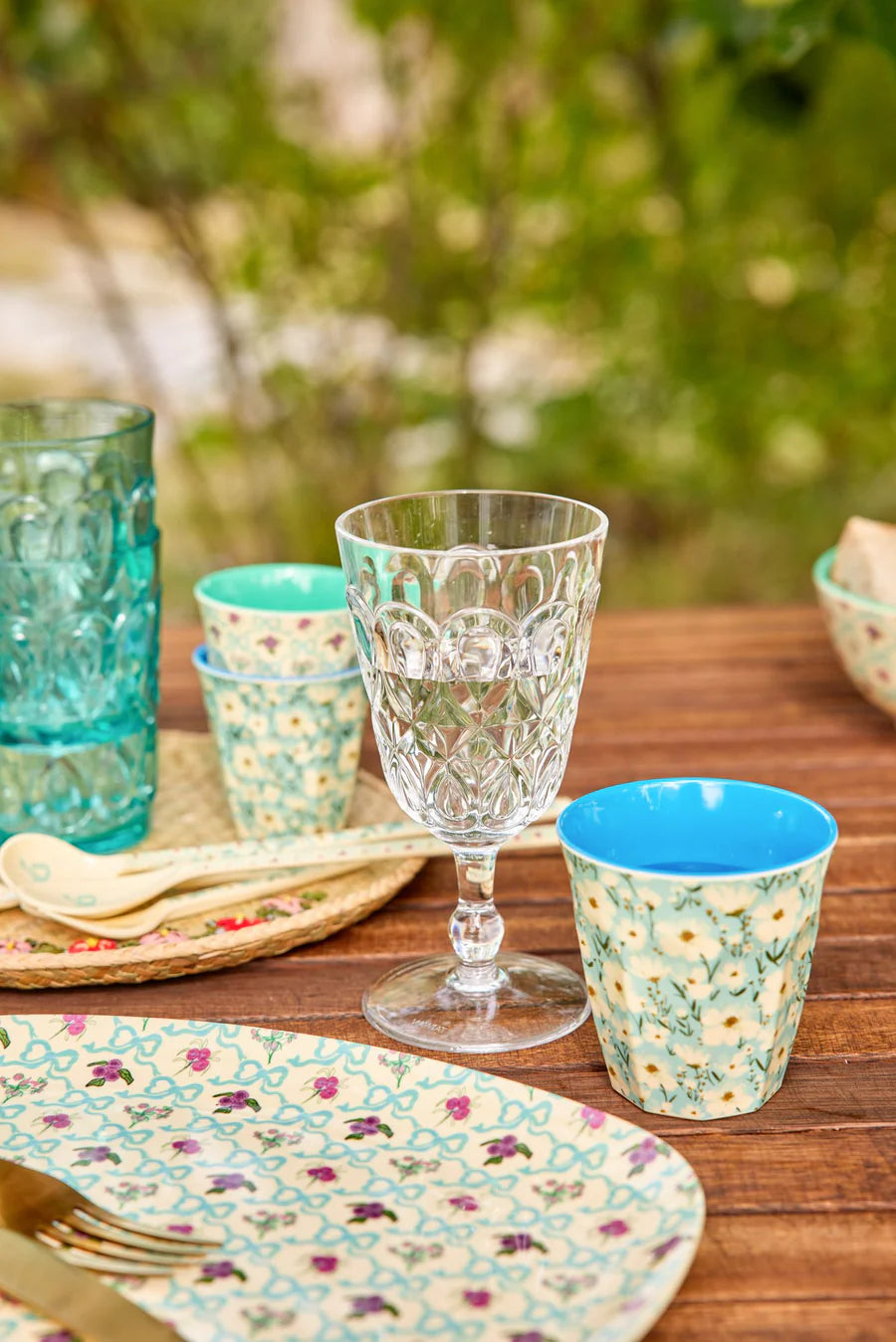 Melamine Bow and Bouquet Print Set