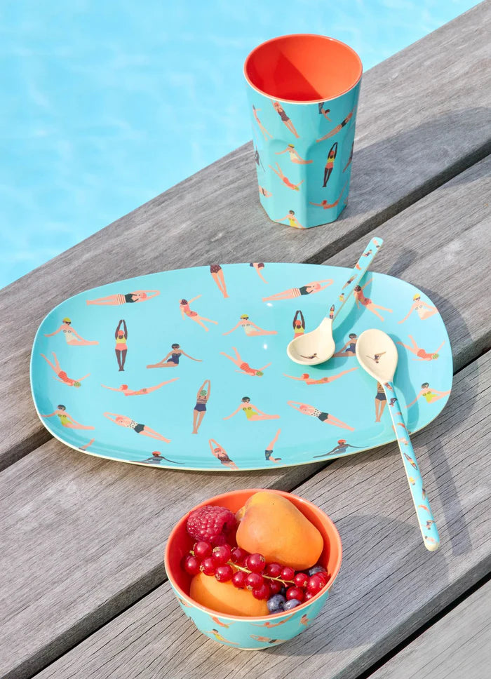 Melamine Retro Swimster Print Set