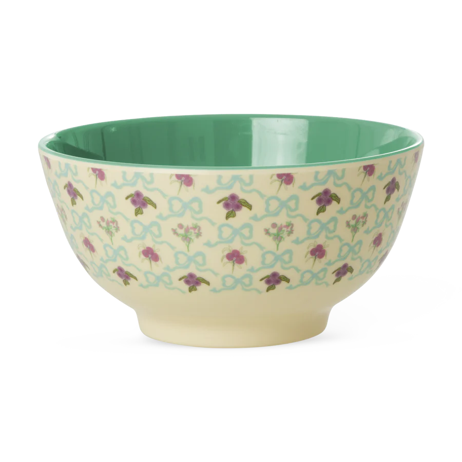 Melamine Bow and Bouquet Print Set
