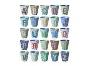 Alphabet Melamine Star Cups (Blue)