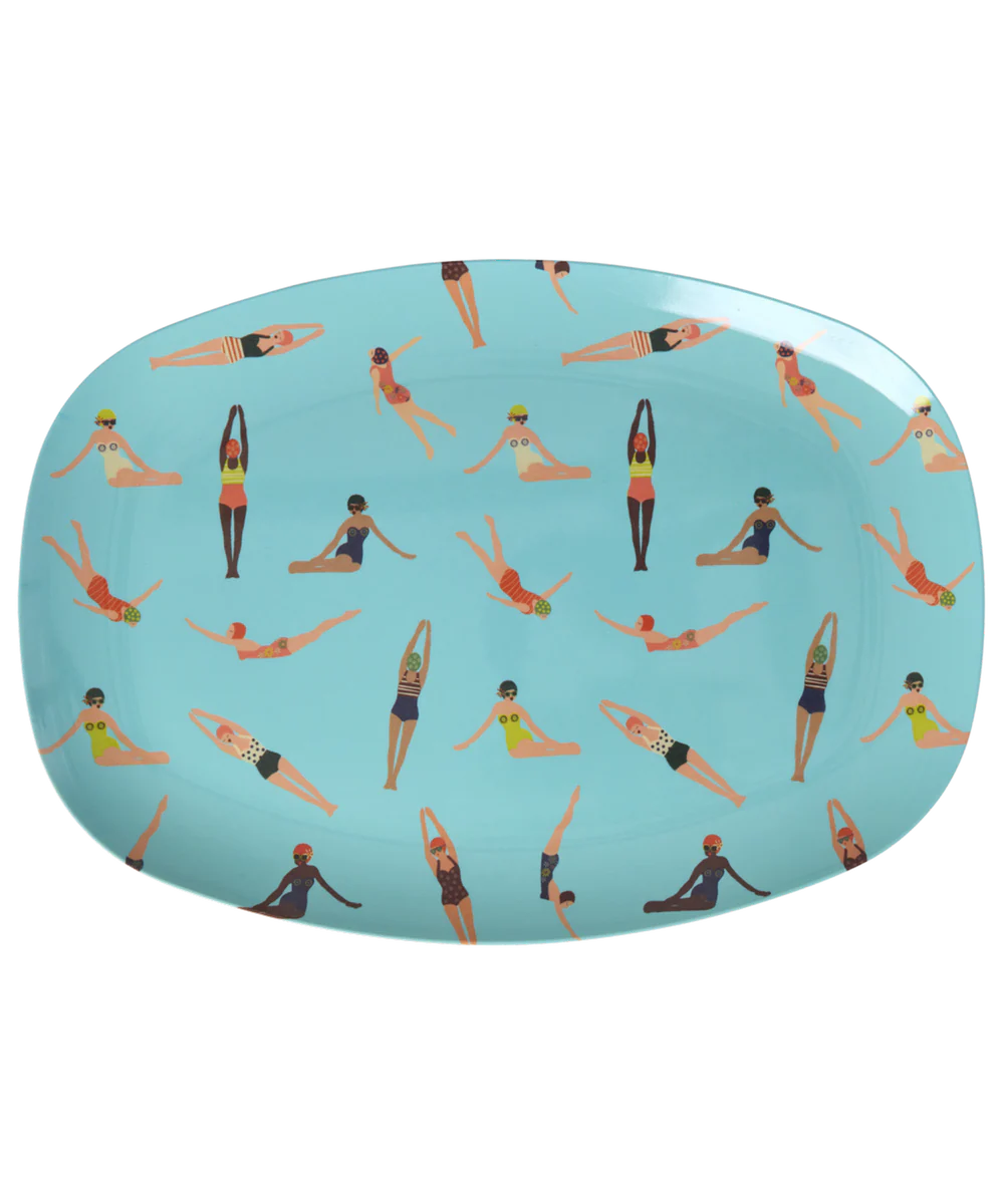 Melamine Retro Swimster Print Set