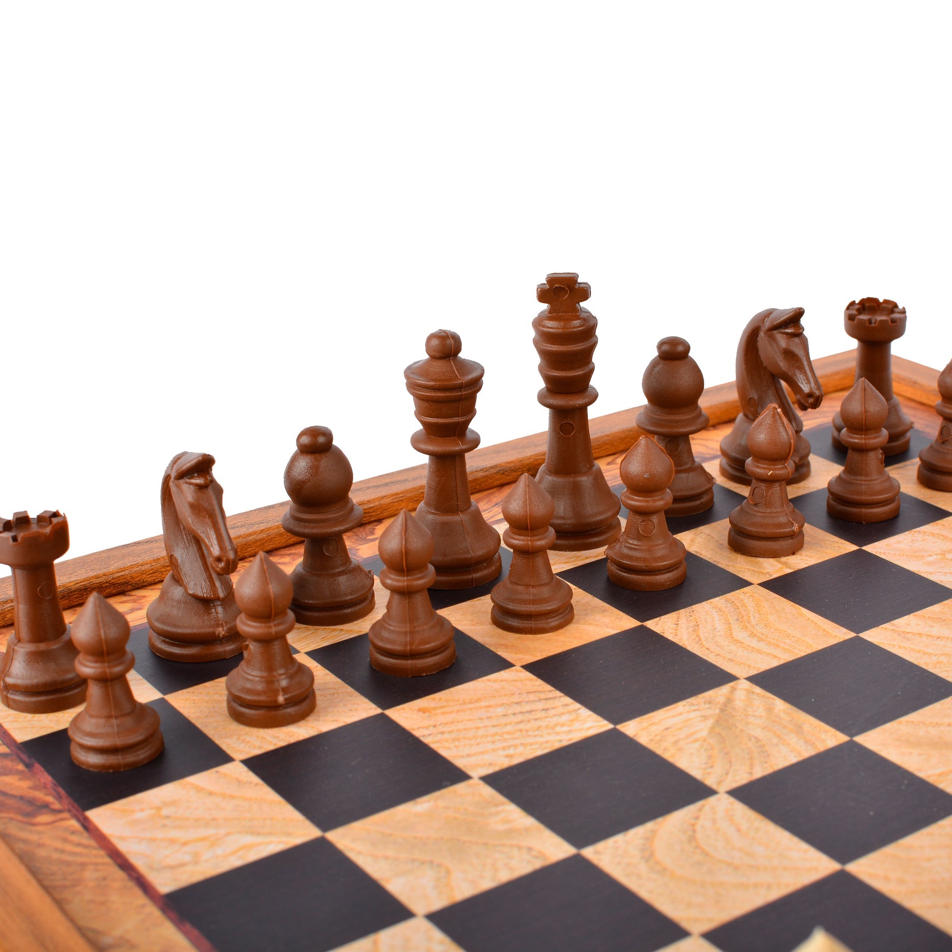 Traditional Style 2-in-1 Combo Game Set: Chess & Backgammon
