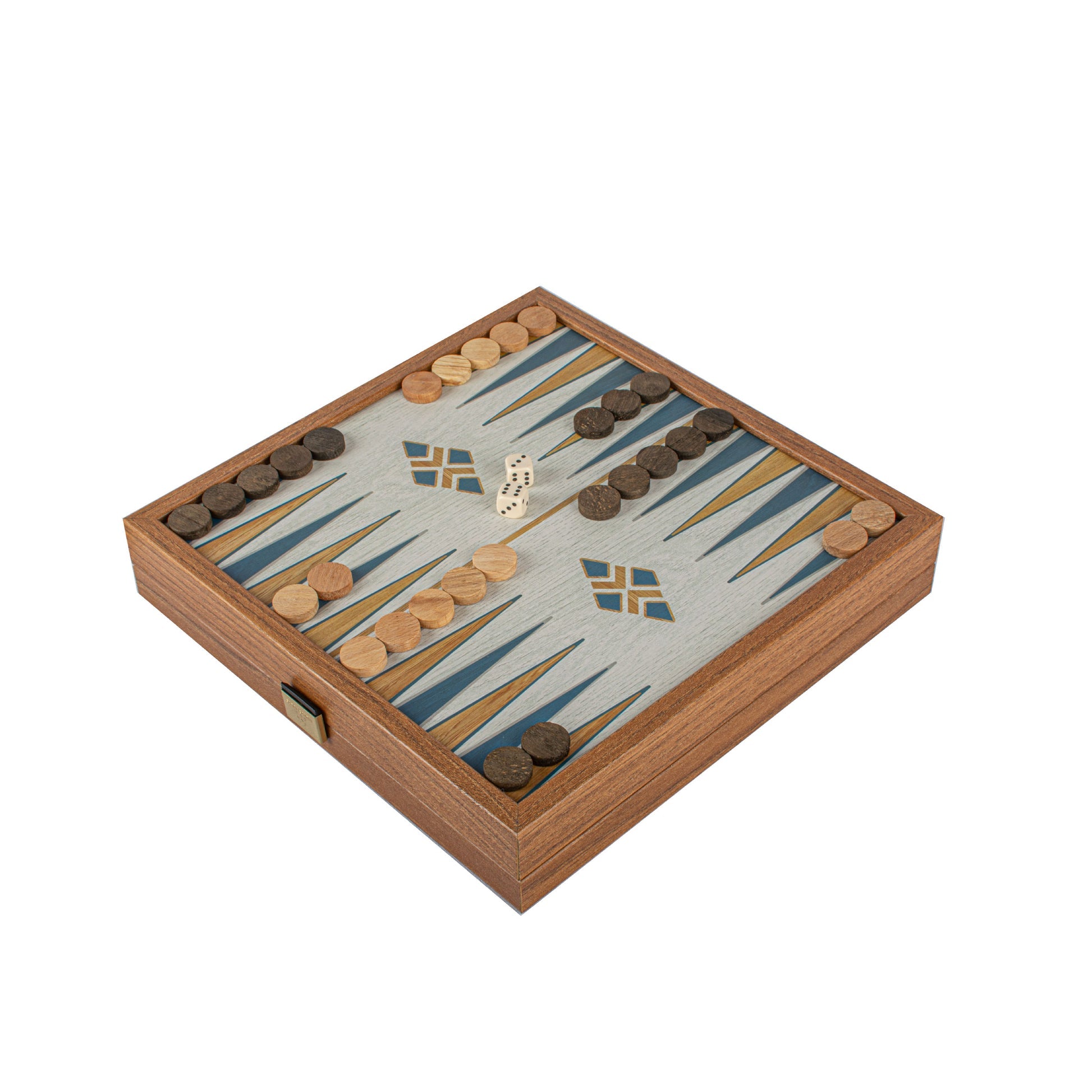 Traditional Style 2-in-1 Combo Game Set: Chess & Backgammon