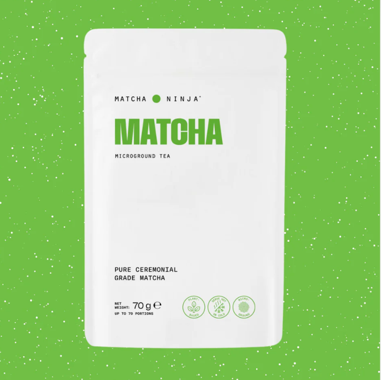 Matcha Ninja Organic Green Tea Matcha Powder 70 Servings - Pouch 70 gr