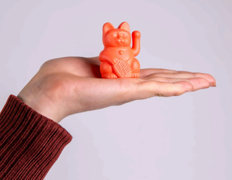 Donkey Mini Solar Lucky Waving Cat