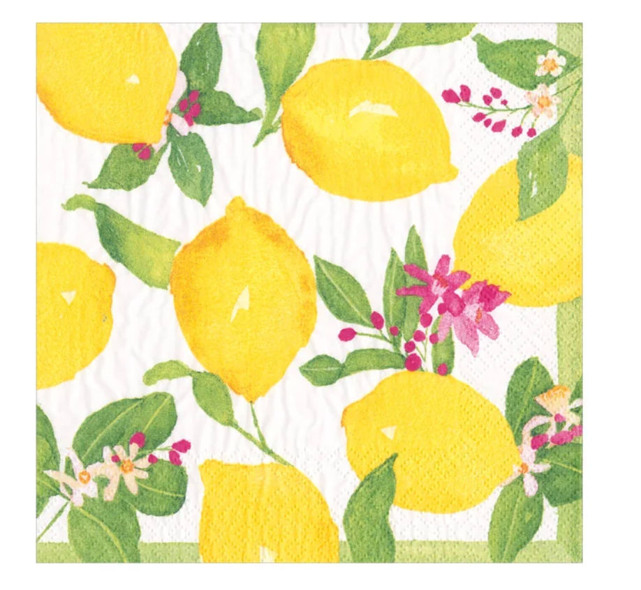 Caspari Limoncello Paper Napkins
