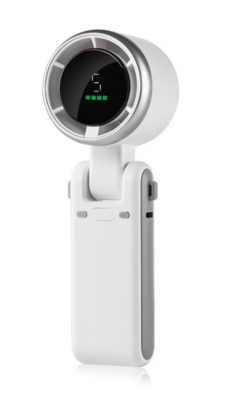 Mini Handheld Electric Turbo Foldable Fan with Adjustable Speeds