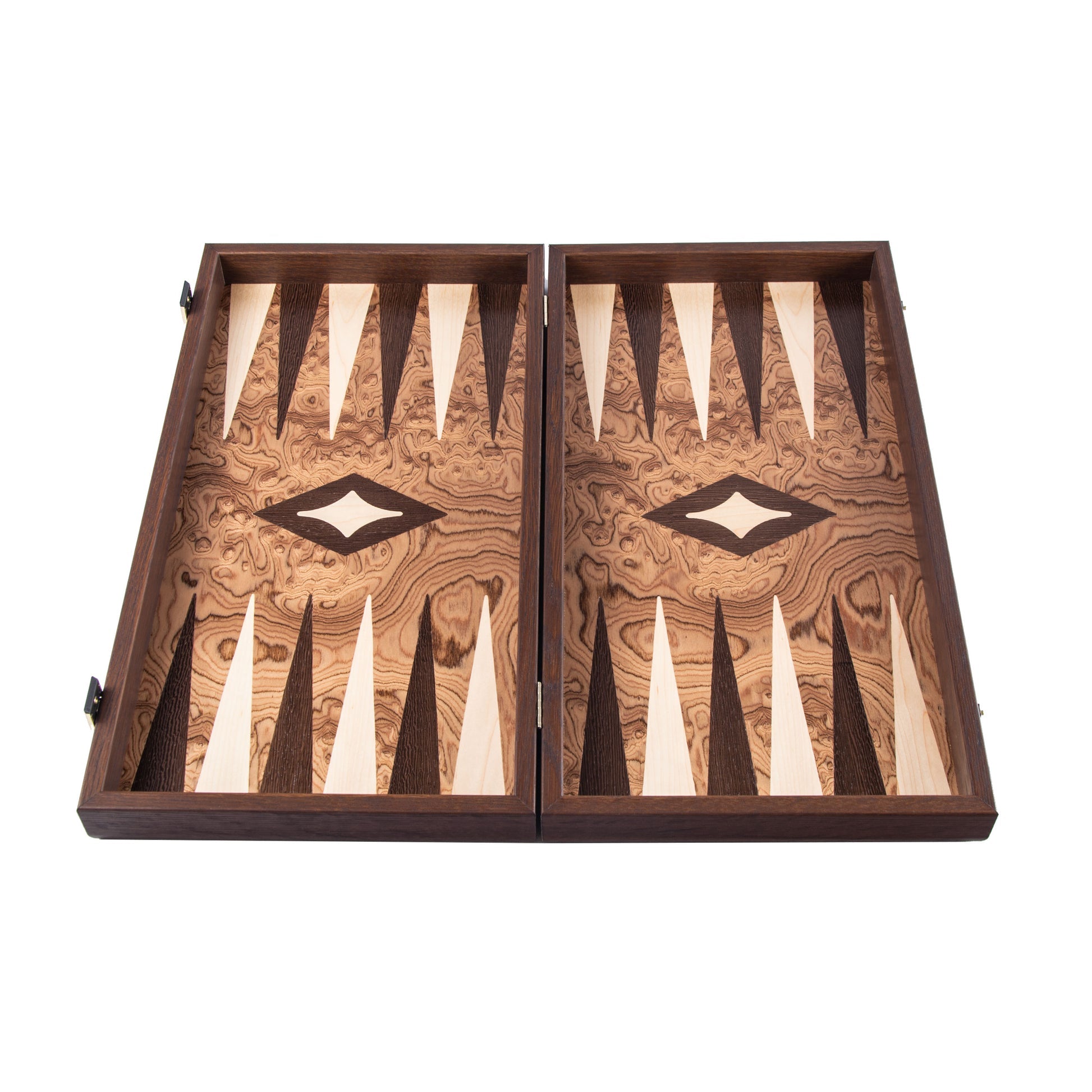 Handcrafted Premium Walnut Burl Backgammon