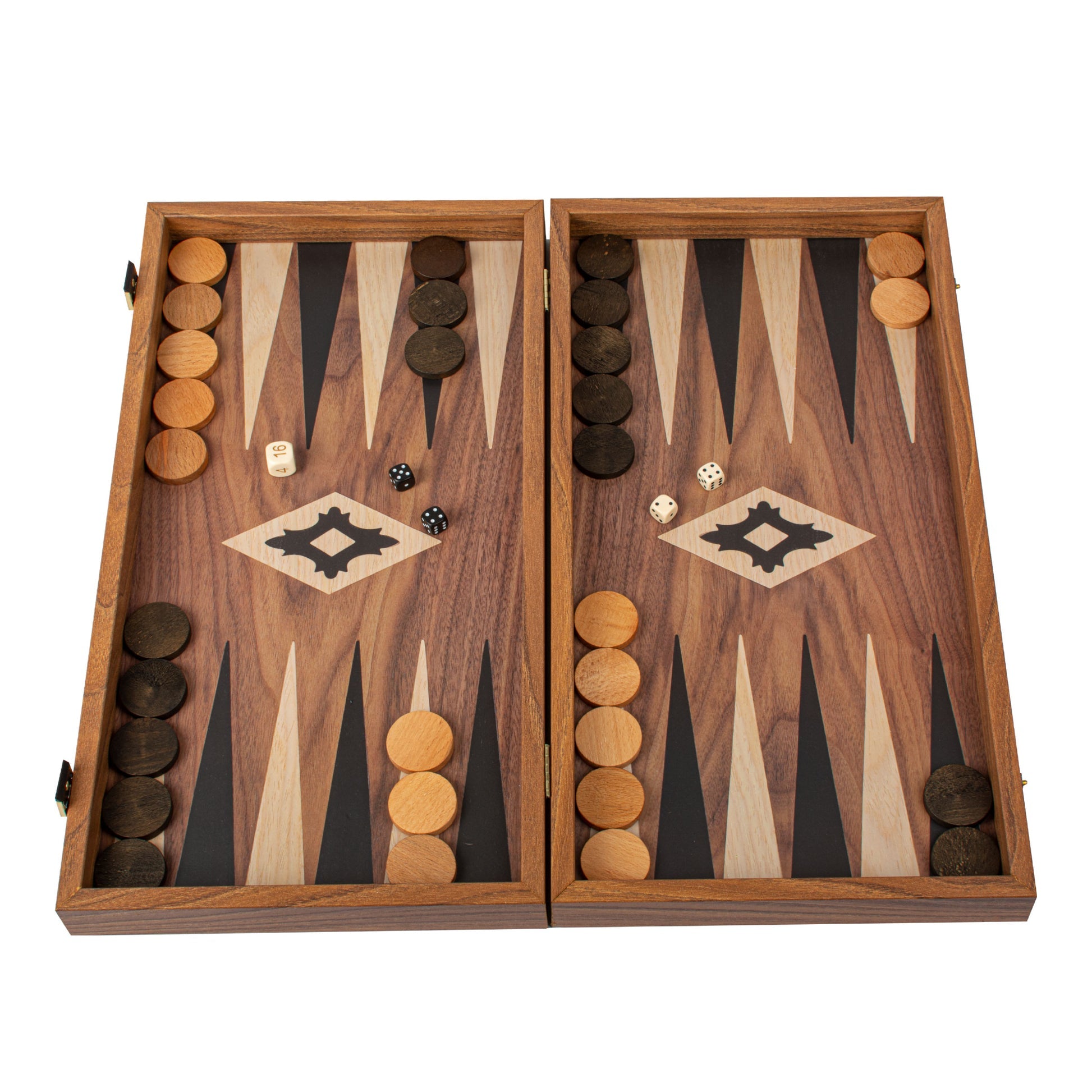 Handcrafted Walnut Replica Wood Backgammon