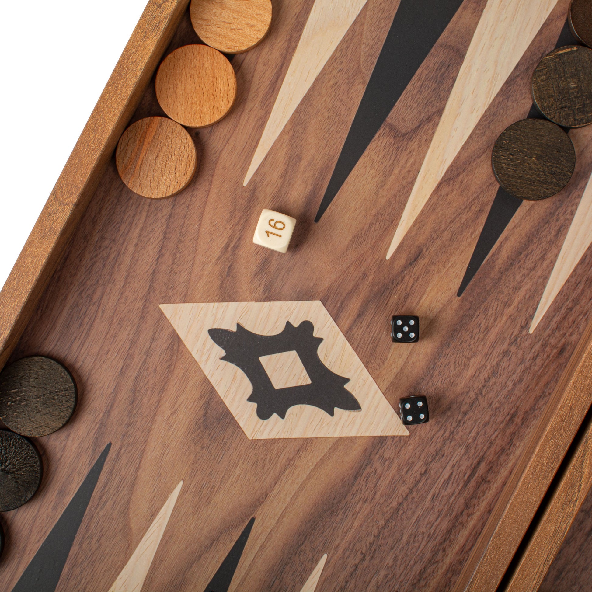Handcrafted Walnut Replica Wood Backgammon
