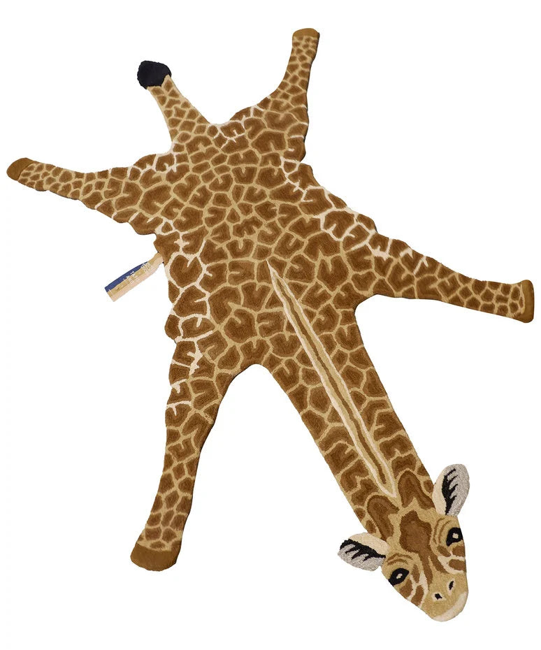 Hand-Tufted Gimpy Giraffe Rug