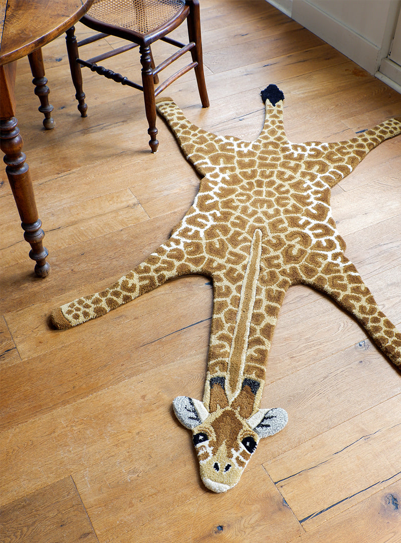 Hand-Tufted Gimpy Giraffe Rug