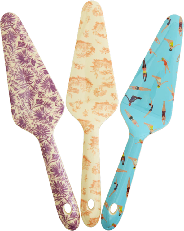 Melamine Glory Days Print Cake Server