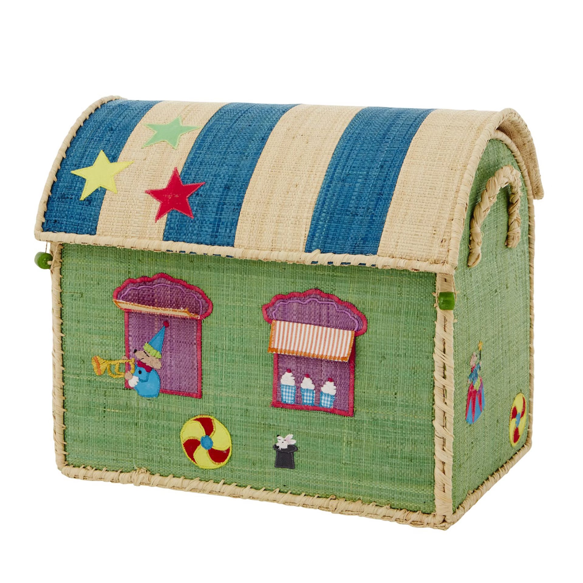 Raffia Circus Chest Basket