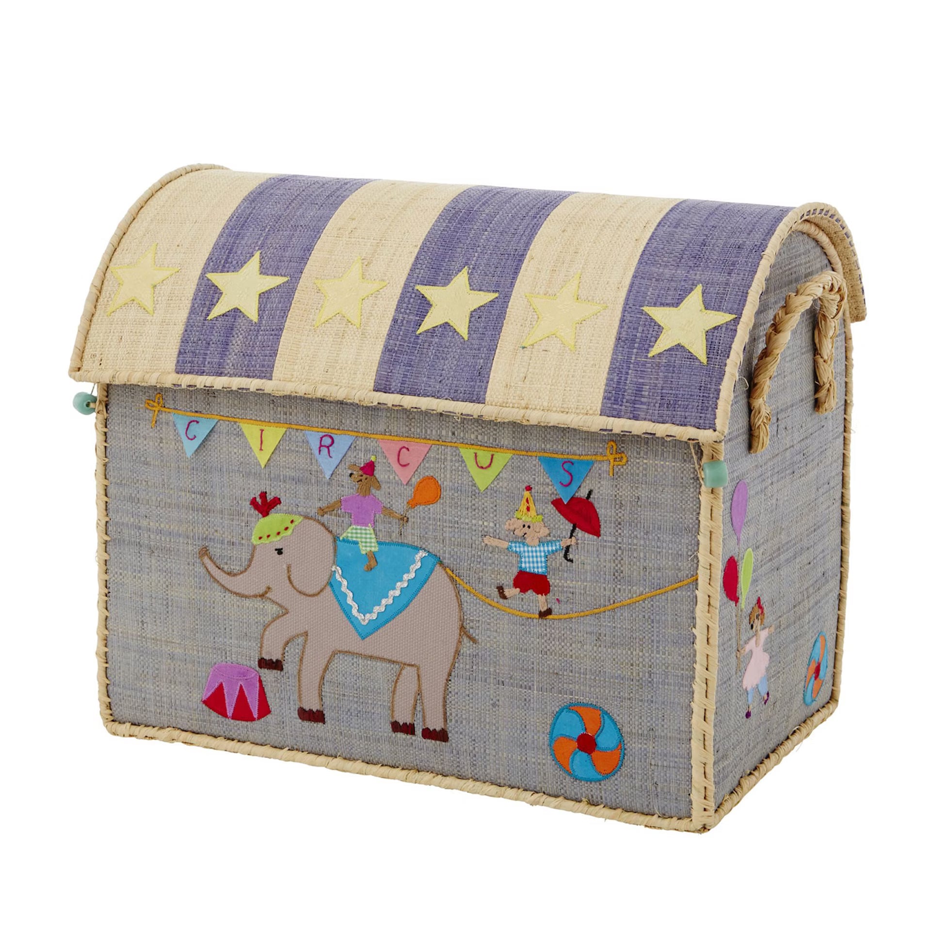 Raffia Circus Chest Basket