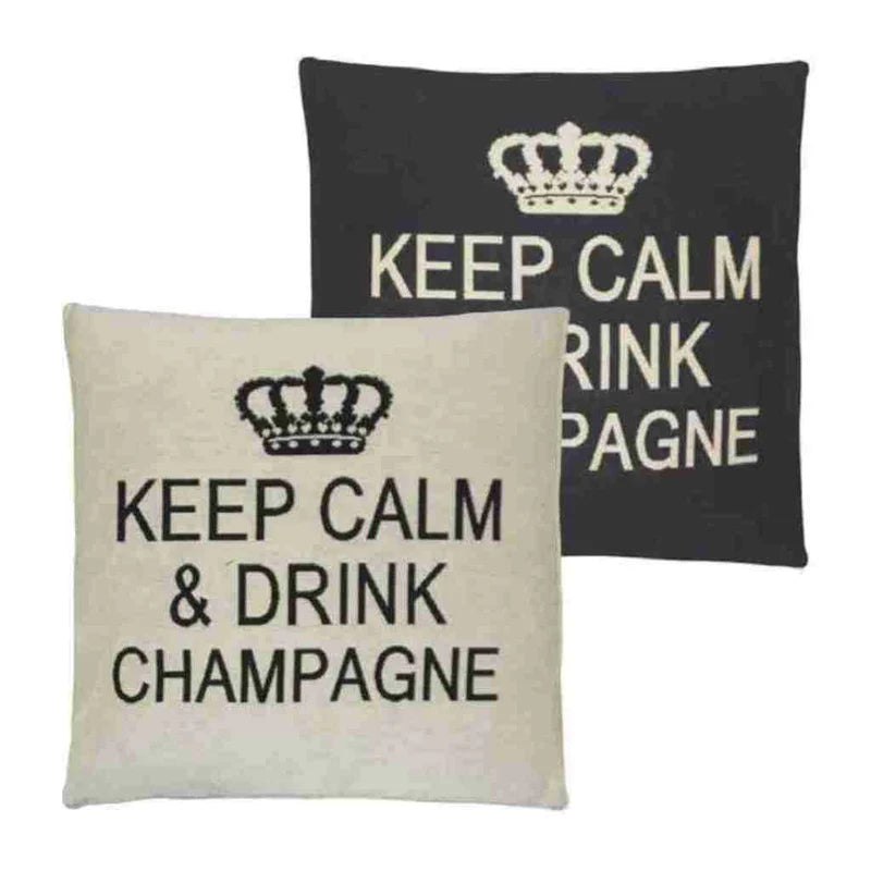 Keep Calm and Drink Champagne Cushions