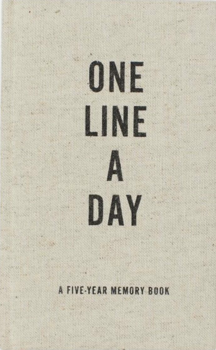 Canvas One Line A Day Notebook