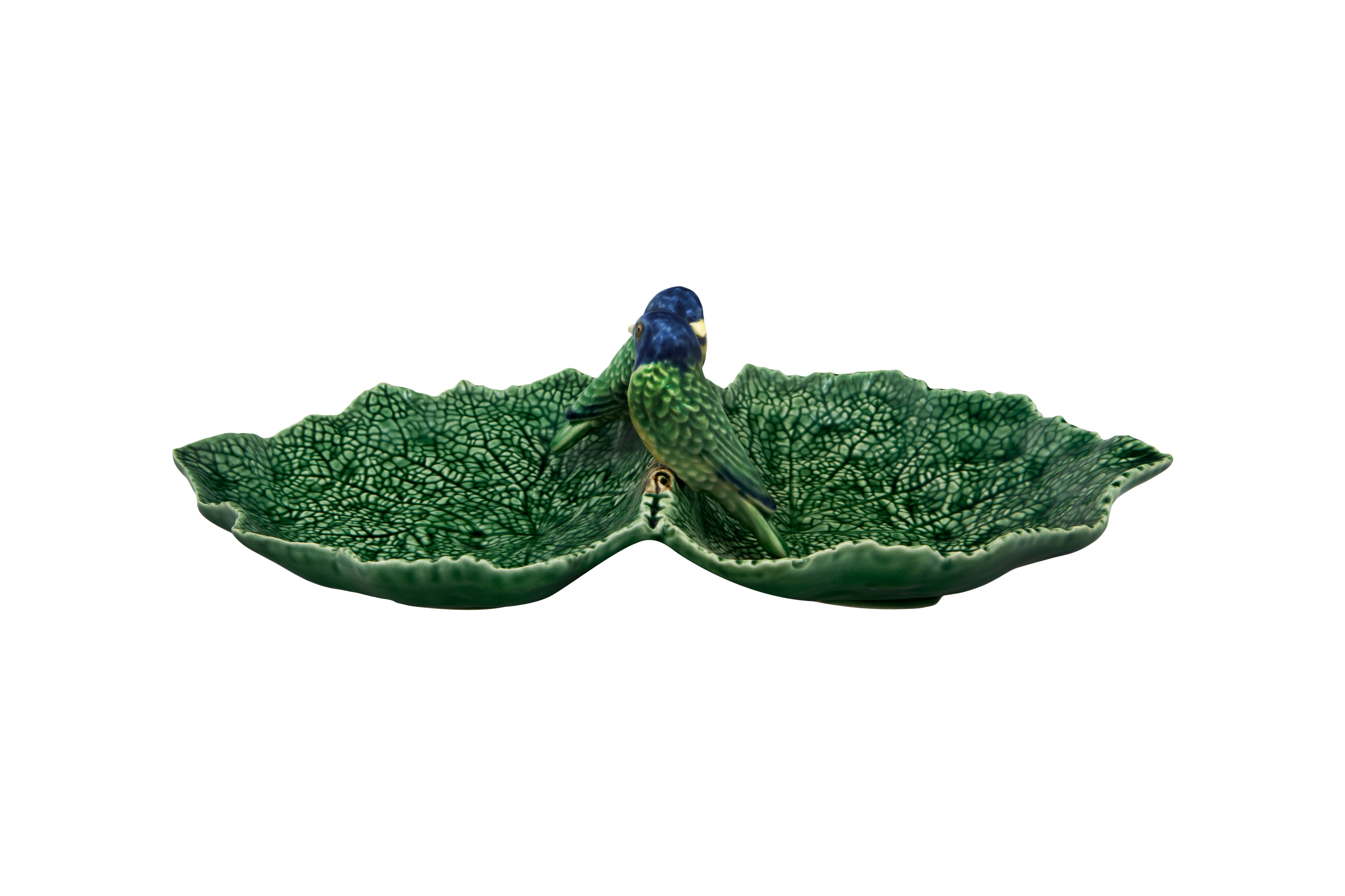 Ceramic Leaf-shaped Double Plate