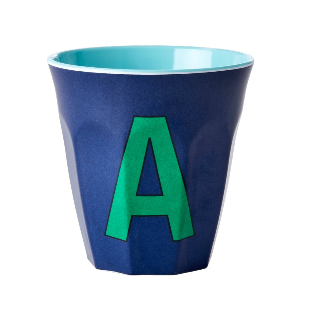 Alphabet Melamine Cups (Blue)