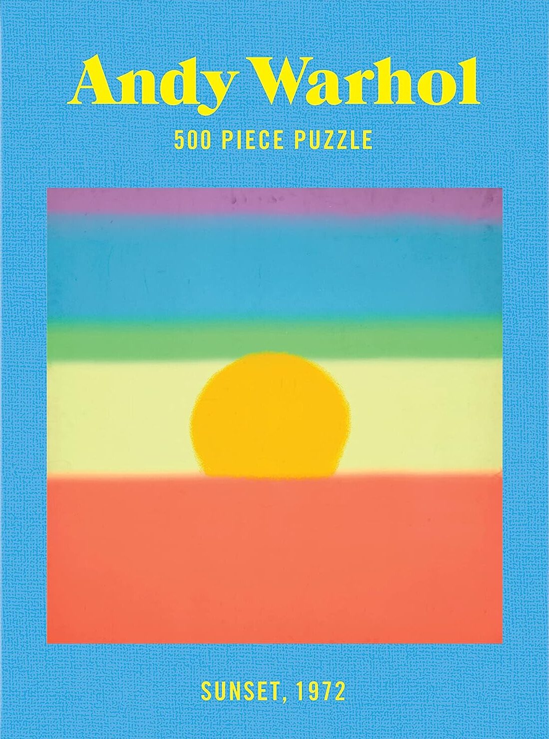 Andy Warhol Sunset Book Puzzle