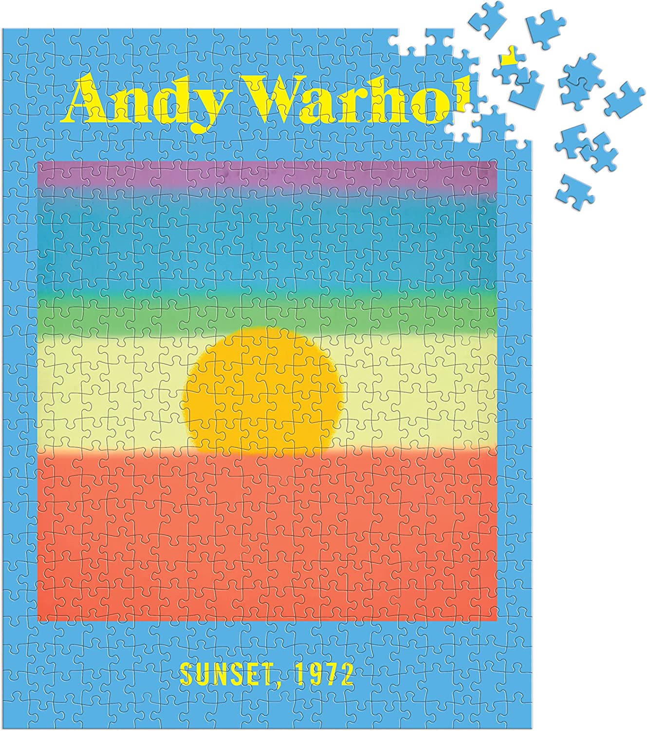 Andy Warhol Sunset Book Puzzle