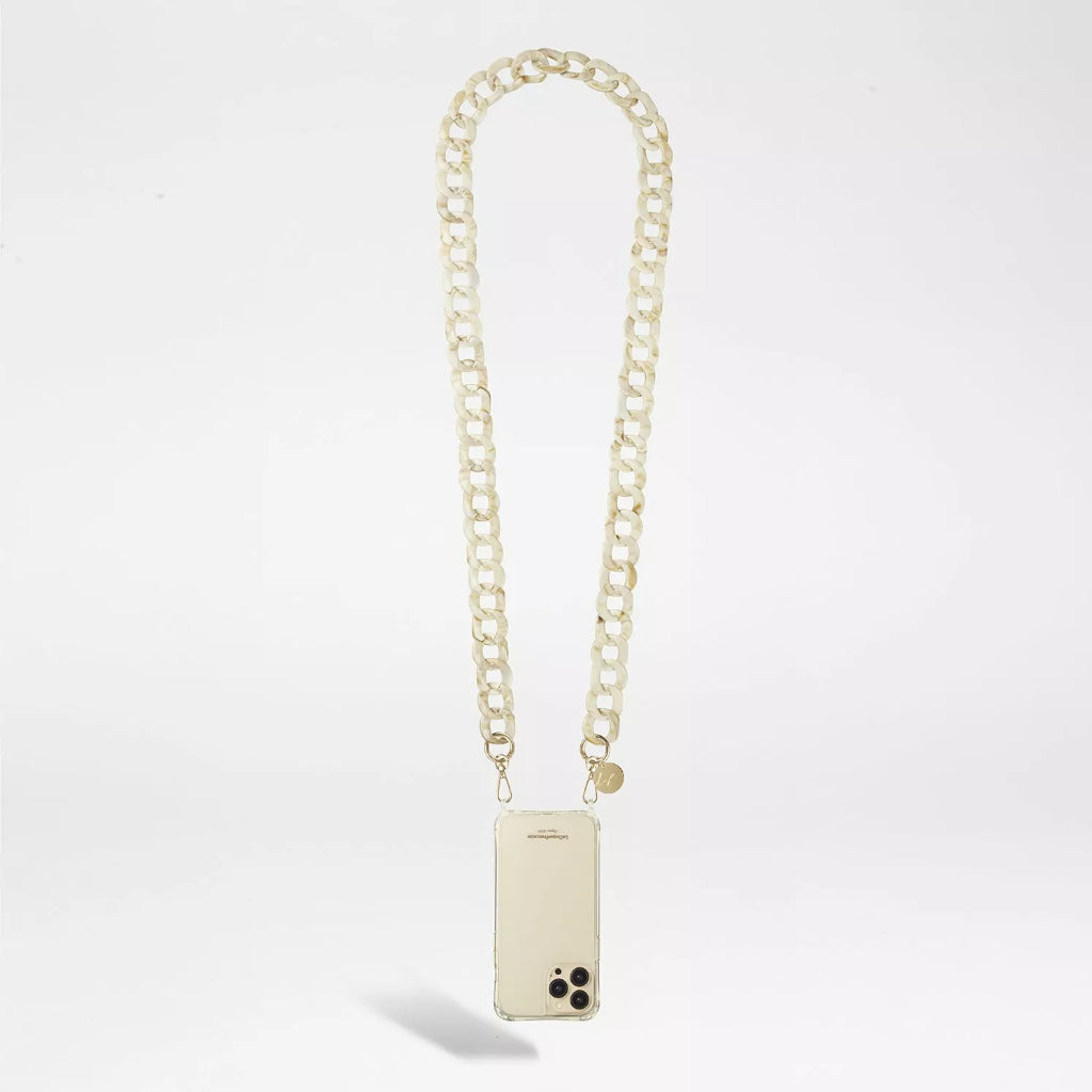 Alice Phone Chain - Beige Shell