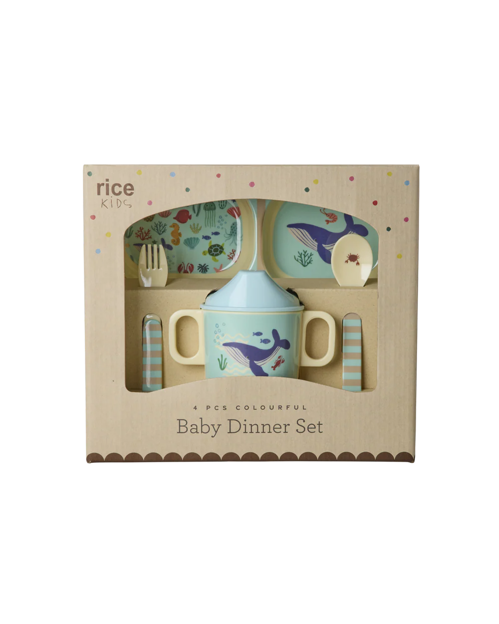 Rice Ocean Melamine  Dinner Set