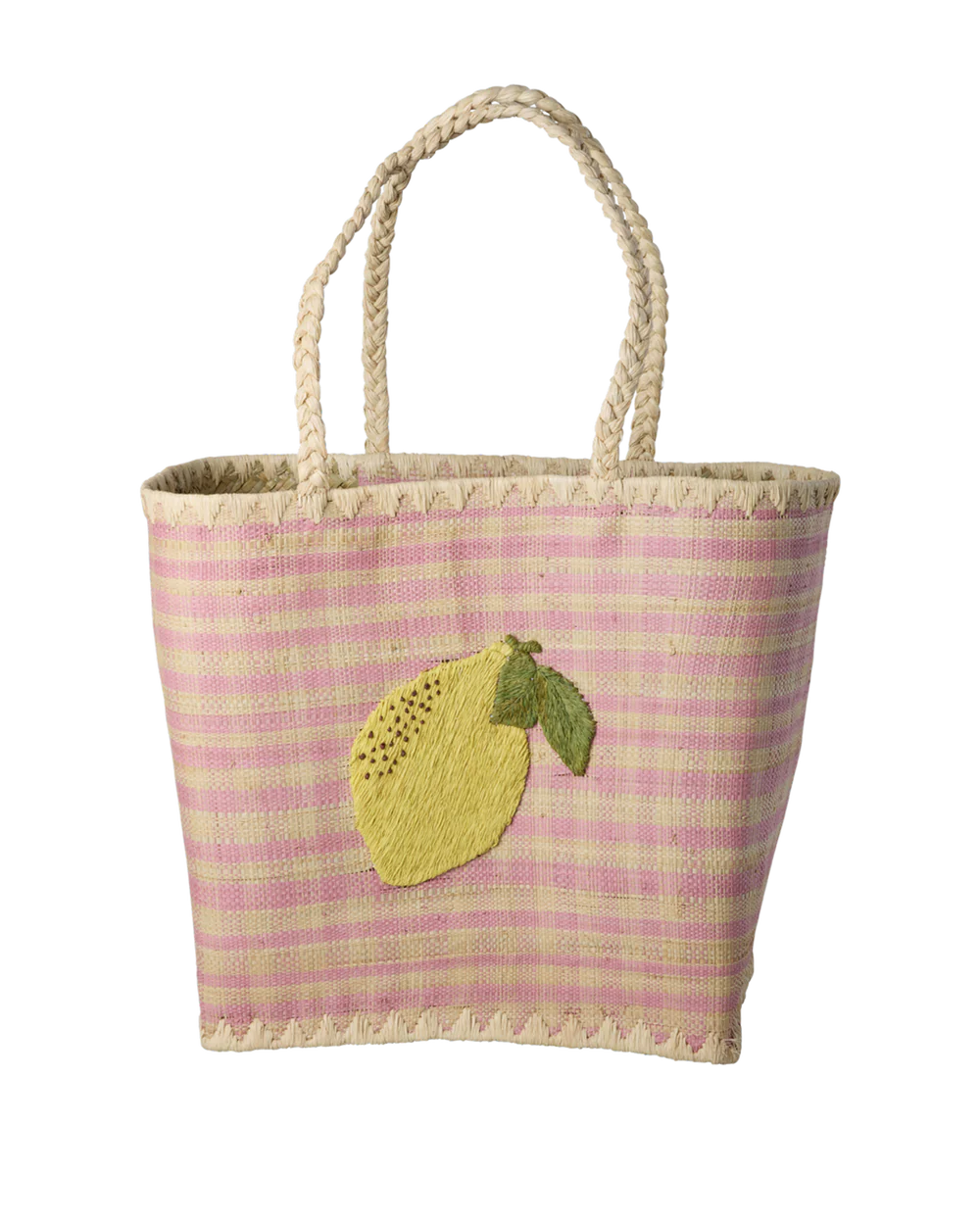 Raffia Bag Lemon Design