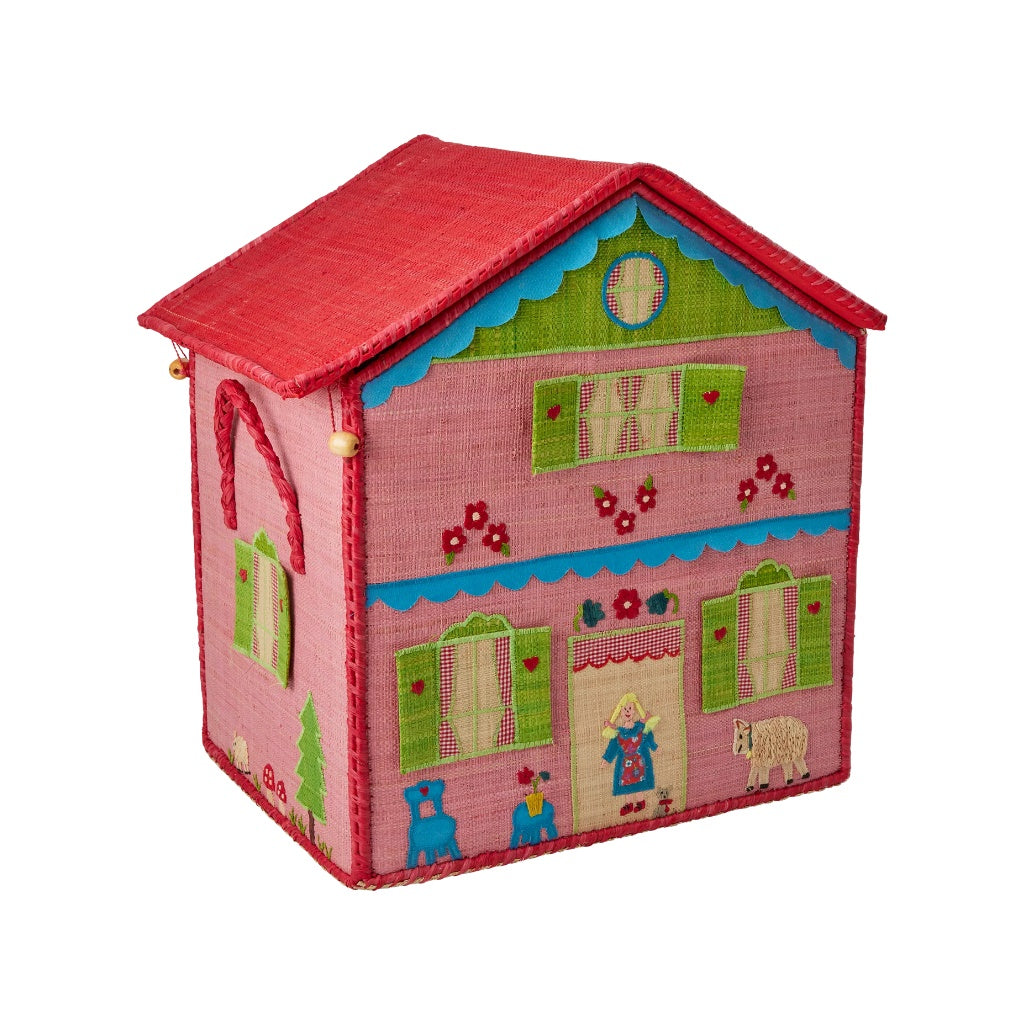 House Toy Raffia Baskets