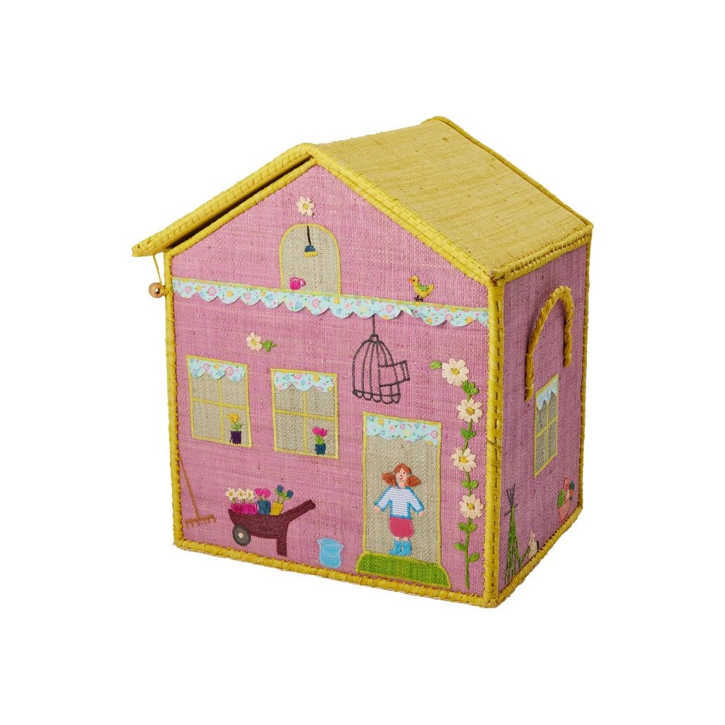 House Toy Raffia Baskets