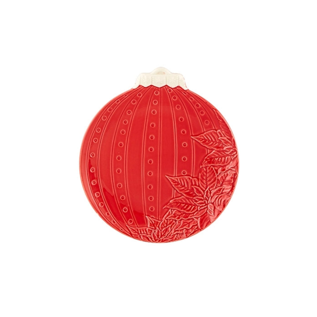 Christmas Ornaments Flower Fruit Plate 24.5cm