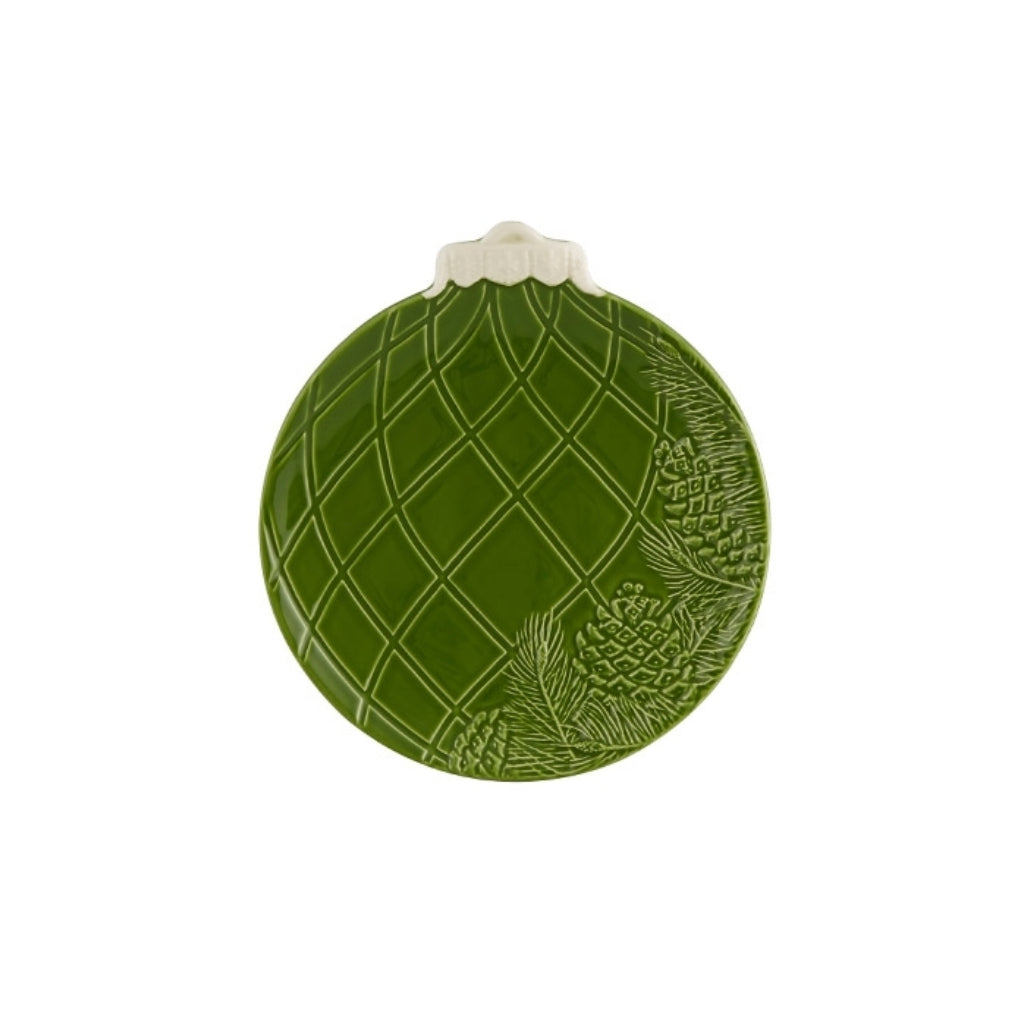 Christmas Ornaments Pine Cones Fruit Plate 24.5cm