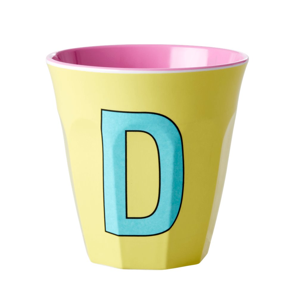 Alphabet Melamine Cups (Pink)