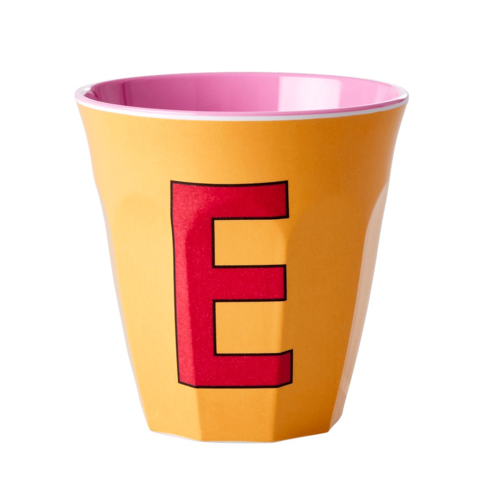 Alphabet Melamine Cups (Pink)