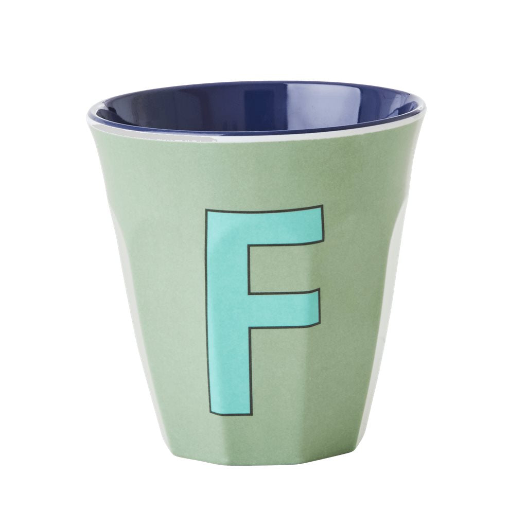 Alphabet Melamine Cups (Blue)