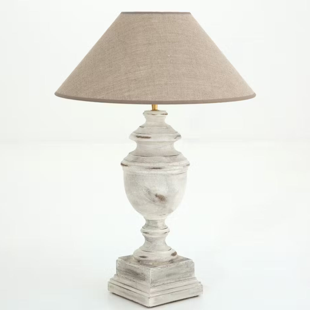 Louis Philippe Table Lamp (Antique White)