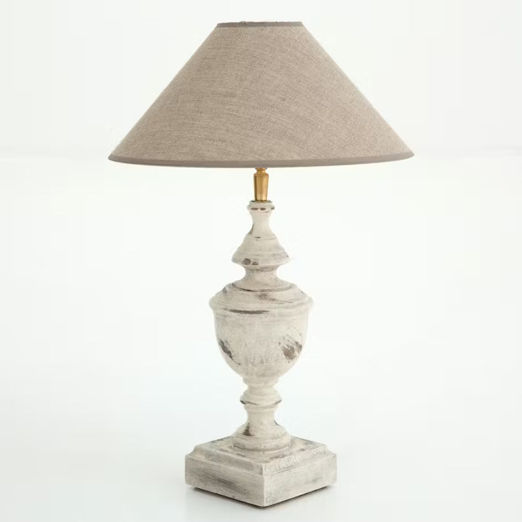 Louis Philippe Table Lamp (Antique White)