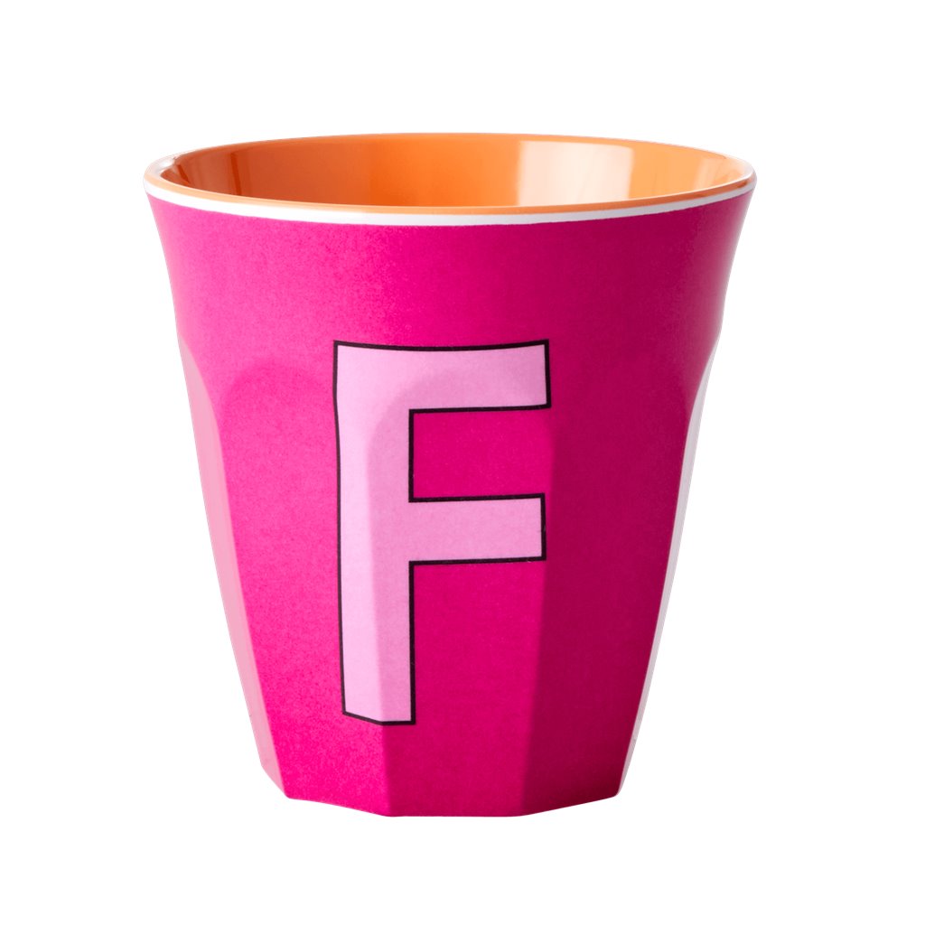 Alphabet Melamine Cups (Pink)