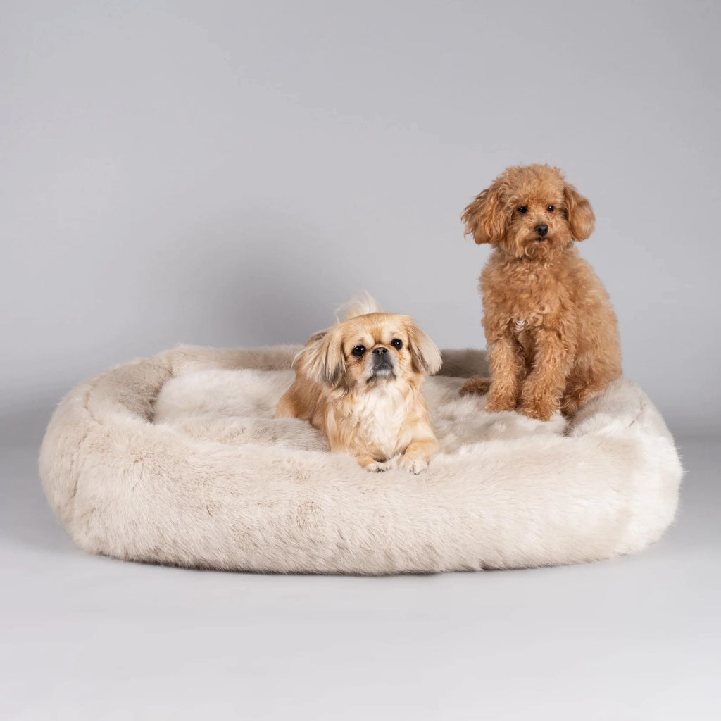 Harvey Arctic Faux Fur Pet Bed